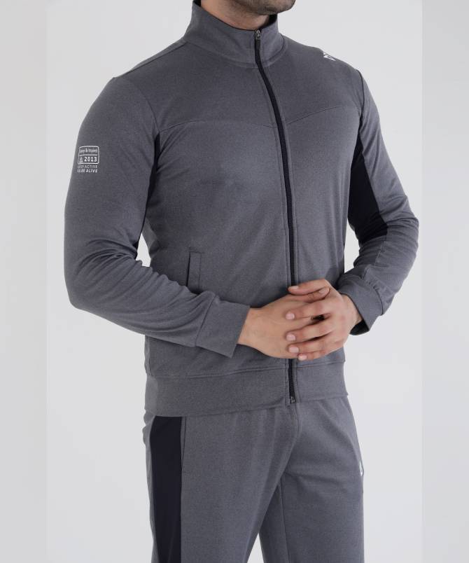 Men's full zipper hoodie Dark Grey - Image 2