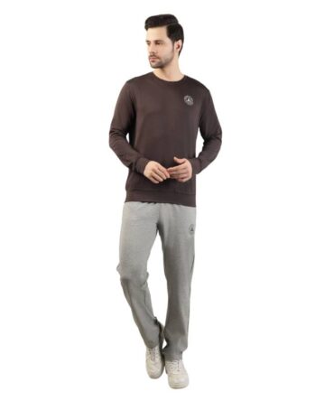 Men's classic crew neck sweatshirt with track pant set