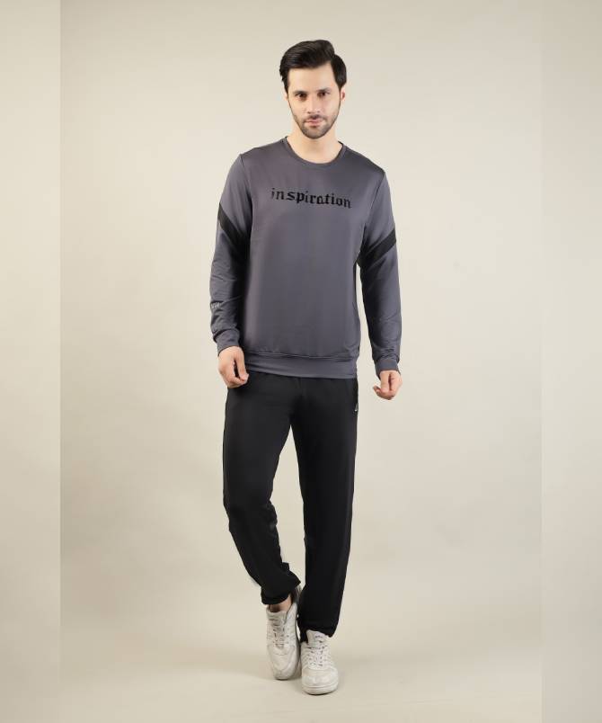 Men's full zipper hoodie D Grey