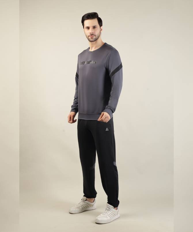 Men's full zipper hoodie D Grey - Image 3