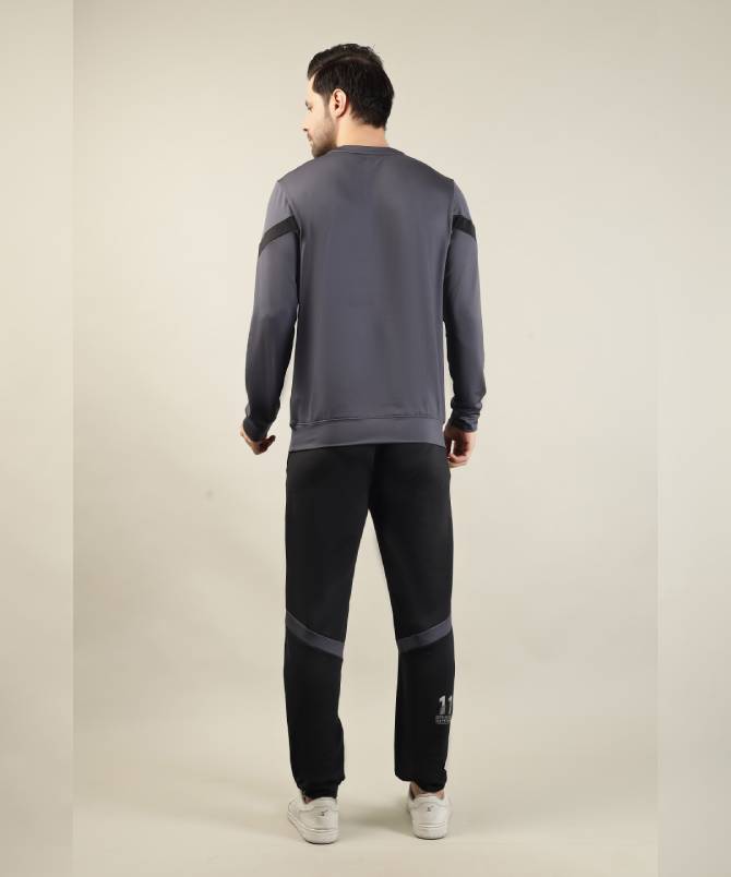 Men's full zipper hoodie D Grey - Image 2