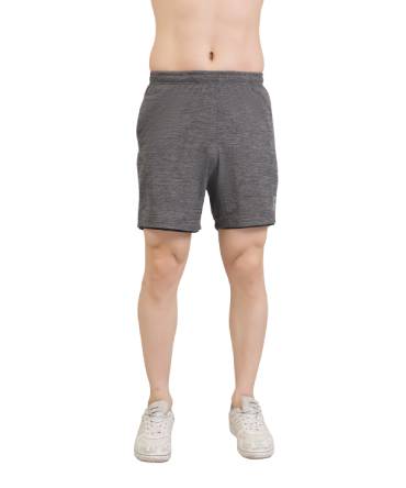 Men's mélange performance shorts D grey