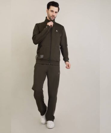 Men's full zipper hoodie Navy Olive