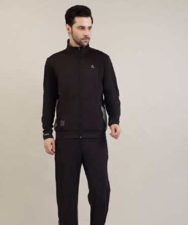 Men's full zipper hoodie Black