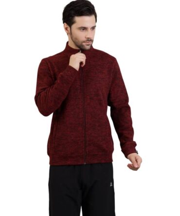 Men's PREMIUM TEXTURED FULL ZIP JACKET red