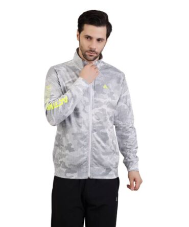 Men's Zipper jacket white ptd