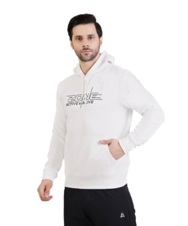Men's Hoodie - ZONE by Active N Alive White