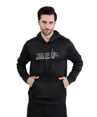 Men's Hoodie - ZONE by Active N Alive Balck