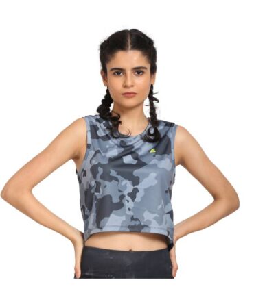 Womens Knits Round Neck  Crop Top