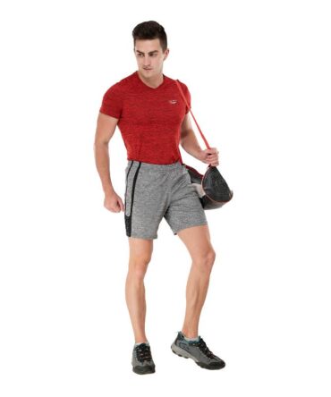 Men's mélange performance shorts grey